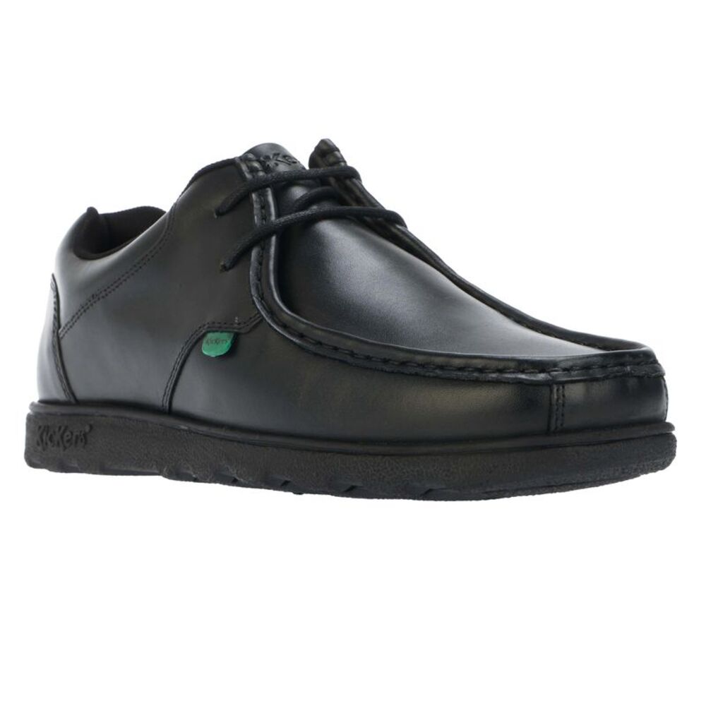 Kickers Mens Fragma Leather Lace Up Shoes / Black